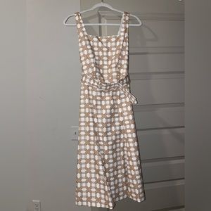 Ann Taylor Printed midi dress